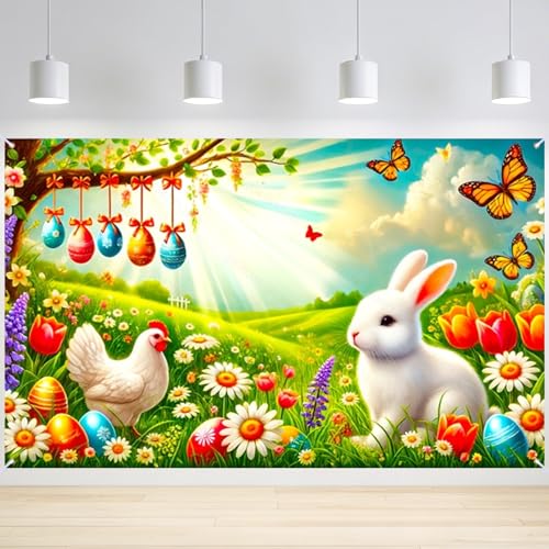 Image of Nuxovilar Easter Banner 43x71 inch Polyester