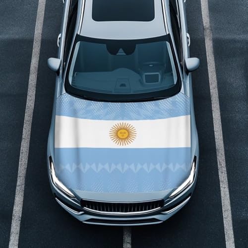 Image of Argentina Car Hood Cover Stretchable Polyester,Engine Cover,Elastic Fabrics Can be Washed,Car Bonnet All-Season Protection