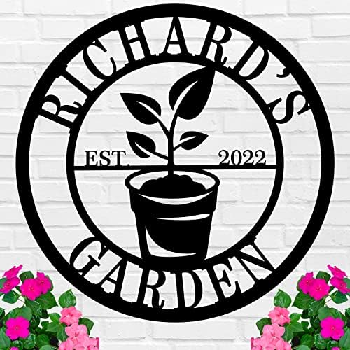 Personalized Garden Signs, Vegetable Garden Sign, Garden Decor for Outside, Garden Signs Decorative Outdoor, Custom Garden Sign, Metal Garden Sign, Funny Garden Signs, Grandmas Garden Sign