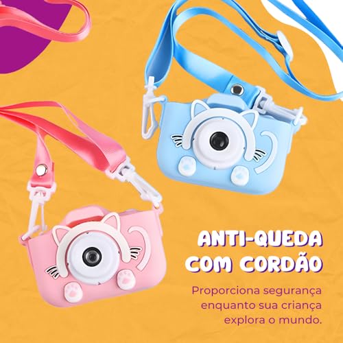 Câmera Digital Infantil Portátil 20MP 1080P HD Câmera de Vídeo Filmadora recarregável fofa com Tela
