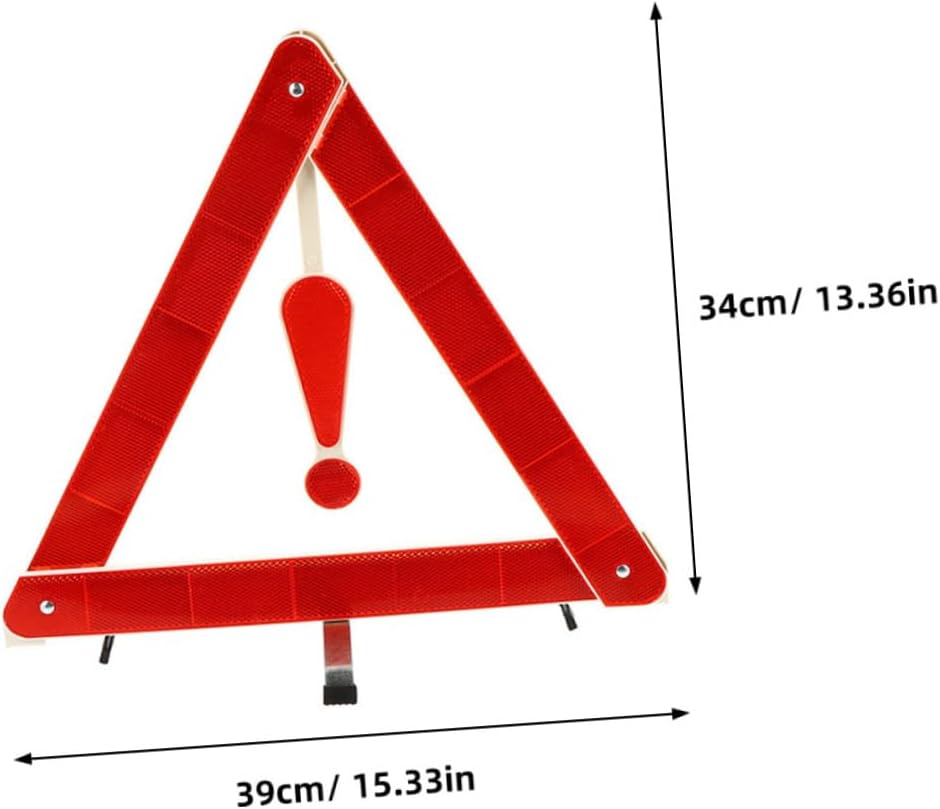 3pcs Reflective Emergency Warning Triangle for Roadside Safety High Visibility Triangles for Vehicles Sturdy Construction for Nighttime Use for Car and Truck Emergencies