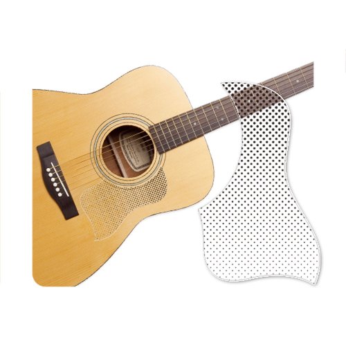 Healingshield Premium Acoustic Guitar Pickguard Style Type Black Dot