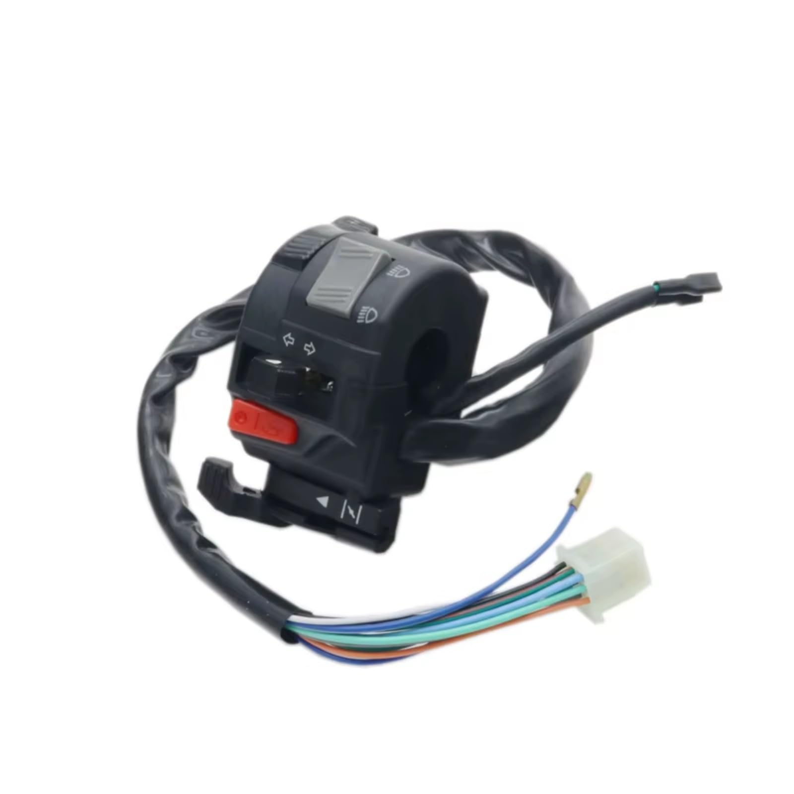 Comando Manubrio Interruttore Di Controllo Del Manubrio Del Motociclo Per Faro Di Avviamento Del Motocross Con Indicatore Di Direzione Universale Da 22 Mm