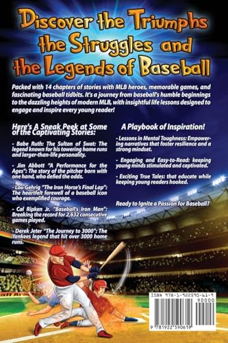 Inspiring Baseball Stories for Kids: 14 Incredible Baseball Tales with Lessons in Courage & Mental Toughness for Young Sports Fans