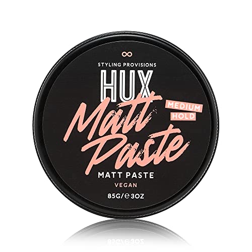 HUX Matt Paste, an all-round styling hair paste product, for accentuating curls and adding texture to any hairstyle. 85g