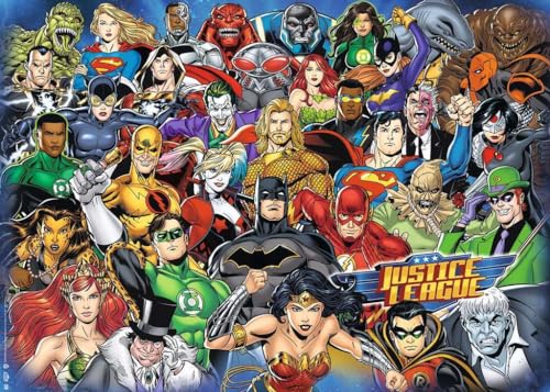 Puzzle de 1000 piezas DC Comics Challenge Ravensburger, ideal para tardes de relax en casa 5