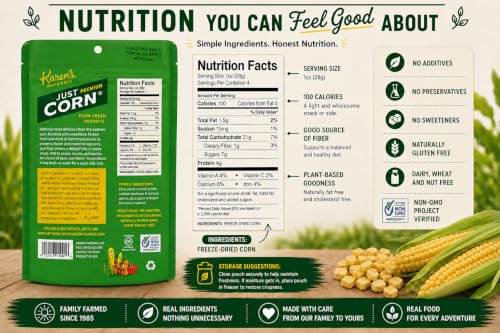 Karen's Naturals Freeze Dried Corn, 4 oz - image 2