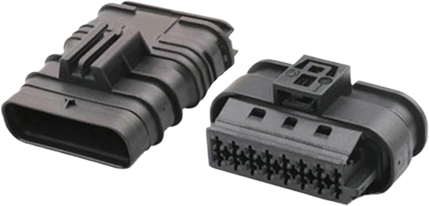 Speaker Connector 1 Set 16 Pin Car Reversing Radar Camera Male Female Plug Car Acc Electric Connector Socket 805-587-541 805-588-571(5 Sets,Male)