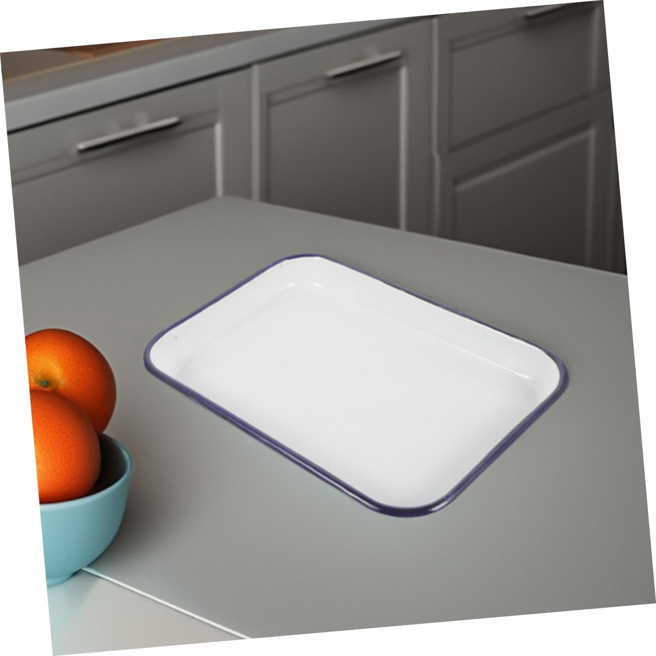 2pcs Baking Tray Rectangular Non-stick Heat-resistant Dishwasher Safe Versatile Oven Pan Butcher Tray Roasting Pan Pizza Oven Pancake Oven for Kitchen