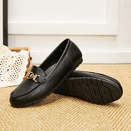 Cvistpieo Loafers for Women Business Casual Shoes Comfortable & Lightweight Penny Loafers Slip On Work Flats - Image 4