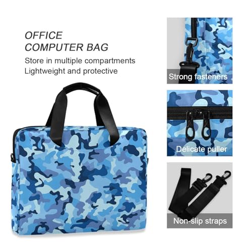 Bolso para laptop portátil con cierre y correa compatible 15.6 pulg miniatura 6