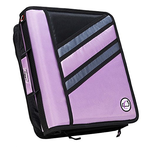 Buy Caseit ZBinder TwoinOne 1.5Inch DRing Zipper Binders, Lavender Online at desertcartUAE