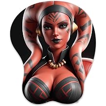 3D Mouse Pad Oppai Mousepad with Soft Gel Wrist Rest Anime Manga Gaming Boob pad Anti-Slip Mouse Mat Talon