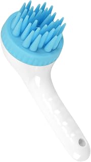 Dog Shampoo Brush, Dog Shampoo Brush Scrubber - Puppy Shower Grooming | Supplies,Long Handle Pet Shampoo Brush Press Sucking Massage Rubber for Dogs and Cares
