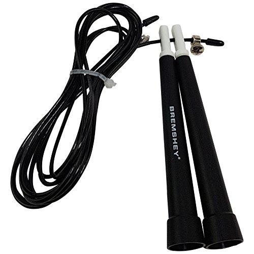 Bremshey 17AMZFU180 Cuerda de Saltar para Crossfit, Unisex Adulto, Negro, One Size