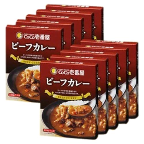 ココイチ レトルトカレー ビーフカレー10個 Nセット|CoCo壱番屋 常温保存 非常食 簡単 時短 自宅用 キャンプ プレゼント ふるさと納税 [0554]