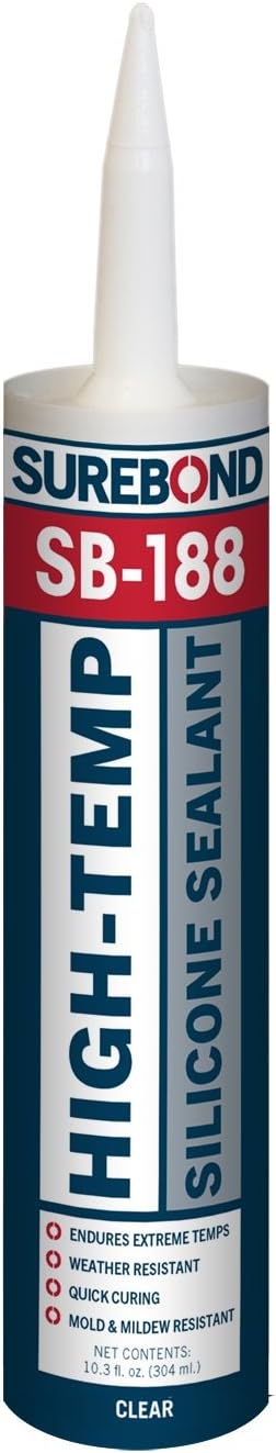 High-Temp Silicone Sealant, 10.3 fl. oz. Cartridge