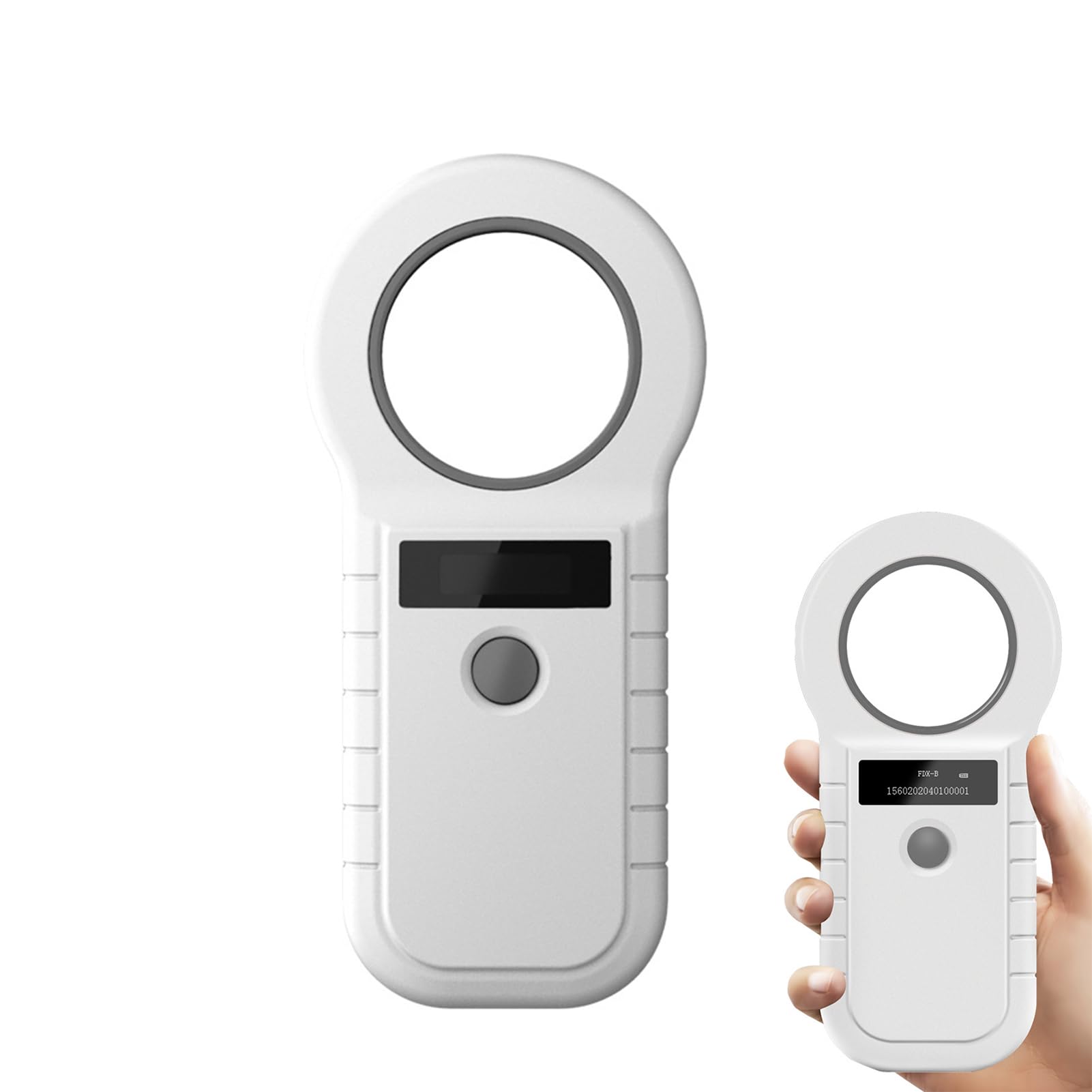 Bewinner Pet Microchip Scanner - Animal Tag Reader for Pets, FDX-B EMID Chip Detection, Rechargeable Handheld Device with 128 Data Storage