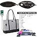 Woman Laptop Tote Bag,USB Teacher Bag Large Work Bag Purse Fits 15.6 in Laptop… (gray22)