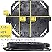 MOSINSBO 12” Cast Iron Manhole Cover and Frame, B Class Black Septic Tank Lid with Base, Round Sewage Basin Cover, Heavy Duty Metal Inspection Lid for Driveway, Concrete, Yard (True 11.8”)