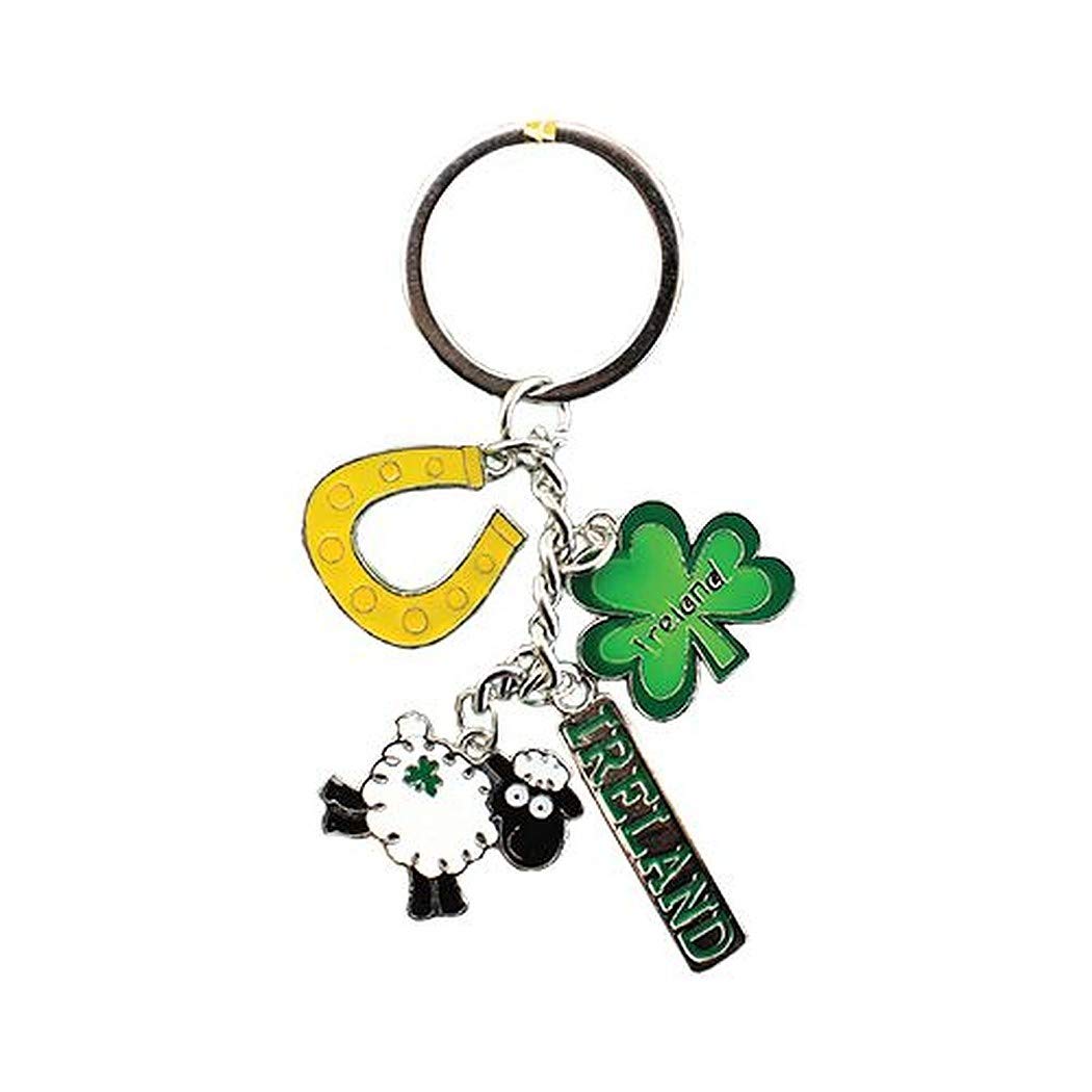 Lucky Irish Style Charm Keyring