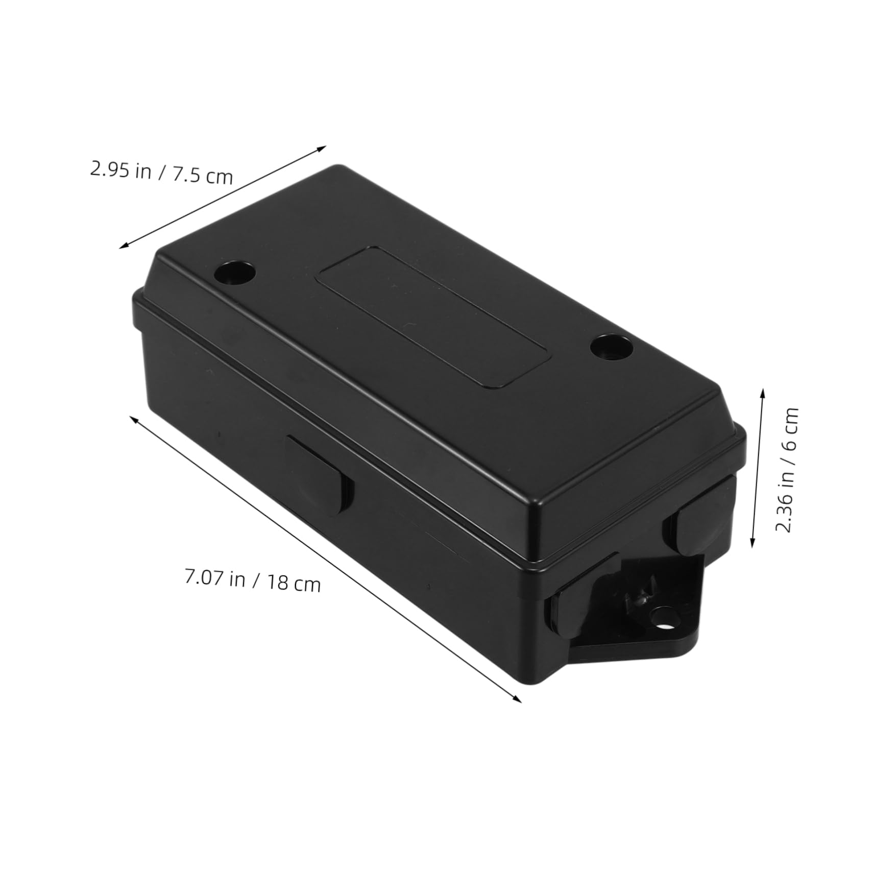 Conector de Remolque de 7 Vías en Plástico Negro para Autocaravana