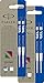 Parker S0881510 Ersatzgelminen Quink (für Kugelschreiber, mittlere Strichbreite, blaue Tinte, 2er-Pack) (Blau, 4er Pack)