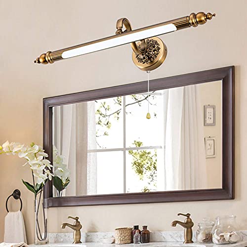 Lampe murale rétro dorée pour illuminer votre miroir de vanité - 4