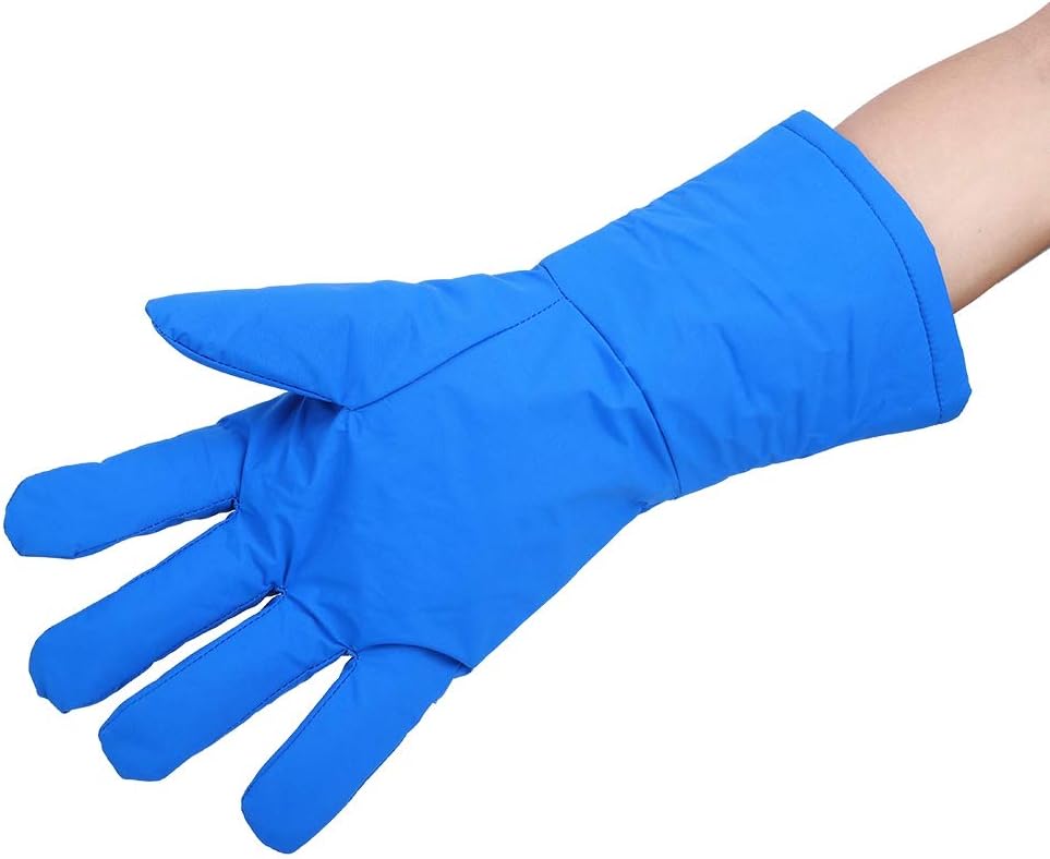 Cryogenic Glove, Breathable Ski Glove Coldproof Blue for Freezing Room