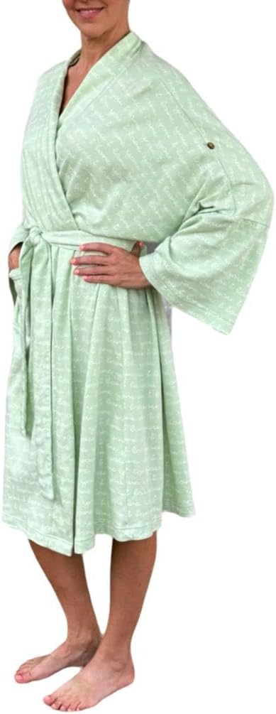 Cat & Dogma 100% GOTS Organic Cotton Robe, One Size Fits Most, Lounge, Everyday, Casual, Bath