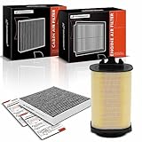 A-Premium 2-PC Engine & Cabin Air Filter with Activated Carbon Compatible with Infiniti Q50