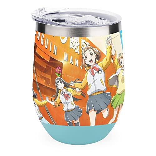 宇宙よりも遠い場所 魔法瓶 水筒 コーヒーカップ 大容量 コップ ステンレス 直飲み 保温保冷 男女兼用 子供用 アニメ おしゃれ かわいい 携帯水筒 Green-style