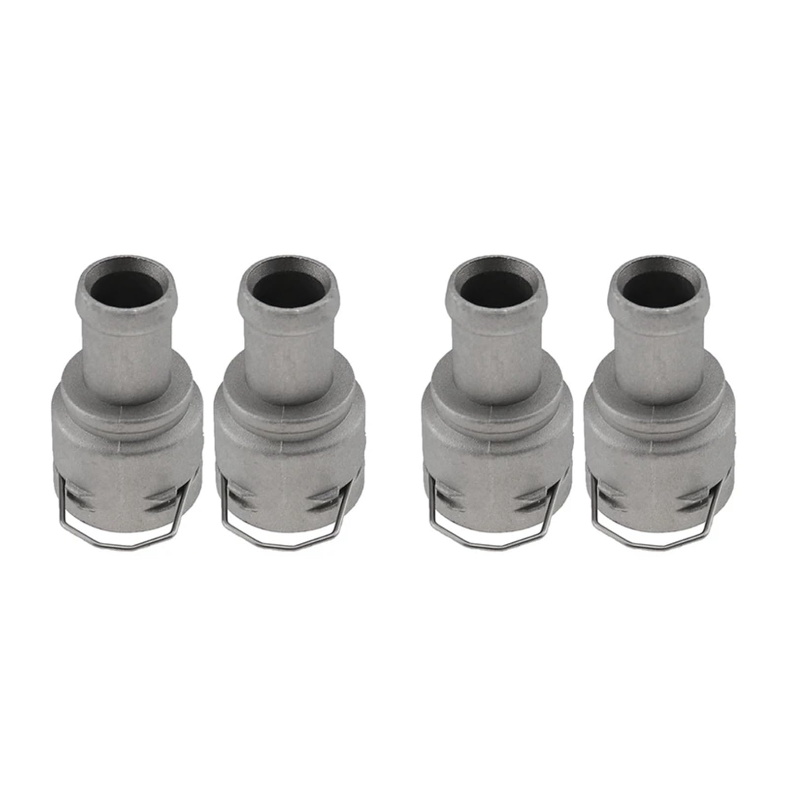 LUOWEINA 4X Cooling Coolant Hose Flange Pipe, Fit for Jetta, Golf Bettle A1 A3 TT, Fit for SEAT, Leon 3B0122291B Aluminium Quick Connector
