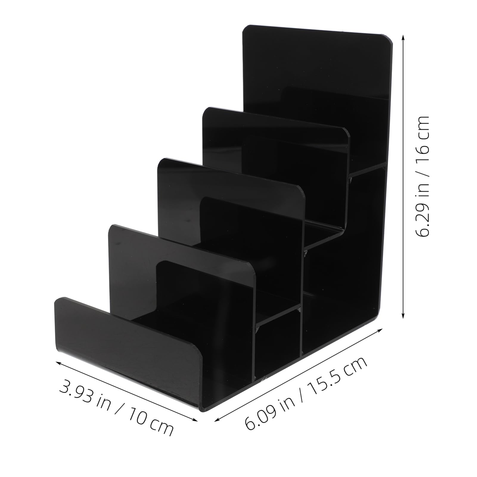 SOLUSTRE Elegant Acrylic Display Stand 4 Layer Wallet Organizer Fashion Sunglass Rack Sturdy Jewelry Holder Space-saving for Store Layout