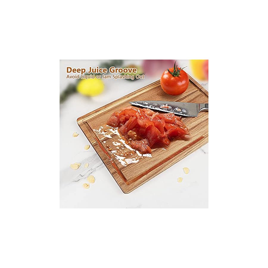 Acacia-Wood-Cutting-Board-Set-with-Juice-Groove-3-Pieces-Organic-Wooden-Cutting-Boards-for-kitchen-Butcher-Block-Cutting-Board-for-Meat-Vegetable-Wooden-Chopping-Board-15x10-12x8-9x6-inch Acacia Wood Cutting Board Set with Juice Groove (3 Pieces), Organic Wooden Cutting Boards for kitchen, Butcher Block Cutting Board for Meat, Vegetable, Wooden Chopping Board 15x10, 12x8, 9x6 inch