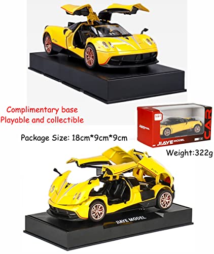Ipariser Alloy Collectible Pagani Huayra Dinastia Toy Vehicle Pull Back Die-Cast Car With Lights And Sounds #TOP5