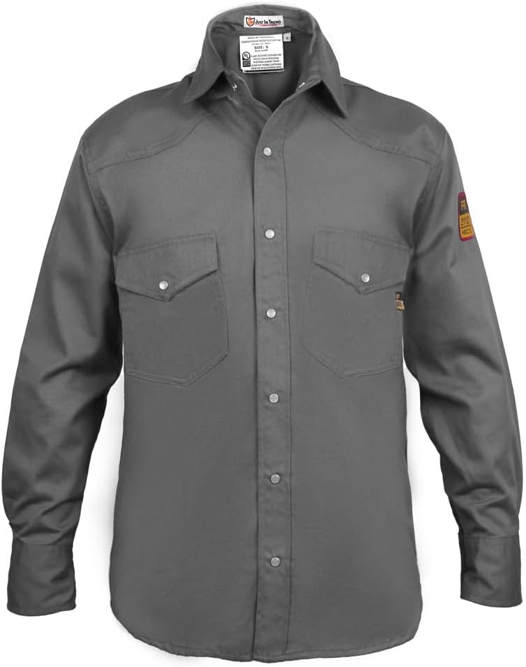 Flame Resistant FR Welding Shirt - 100% C - 9 oz