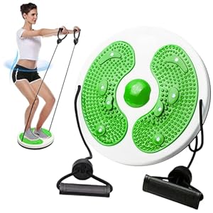 Audasi Twist Taille Disc Balance Board met Trekkoord Body Shaping Taille Twisting Disc Taille Fluister Taille Draaischijf Fitness Draaitafel voor Thuis Workout Taille Trainer Machine voor Vrouwen