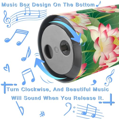 Boîte à musique lotus en métal pour sublimer votre bureau