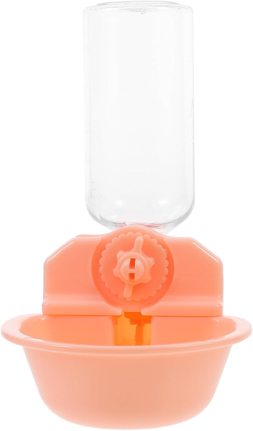 Hanging Dog Water Dispenser Bowl for Cage, 250ml Pink Plastic