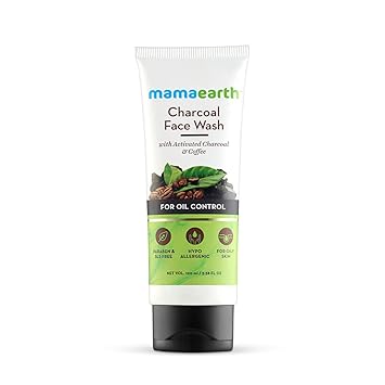 Charcoal Face Wash with Activated Charcoal & Coffee for Oil Control (100) BY MAMAEARTHH