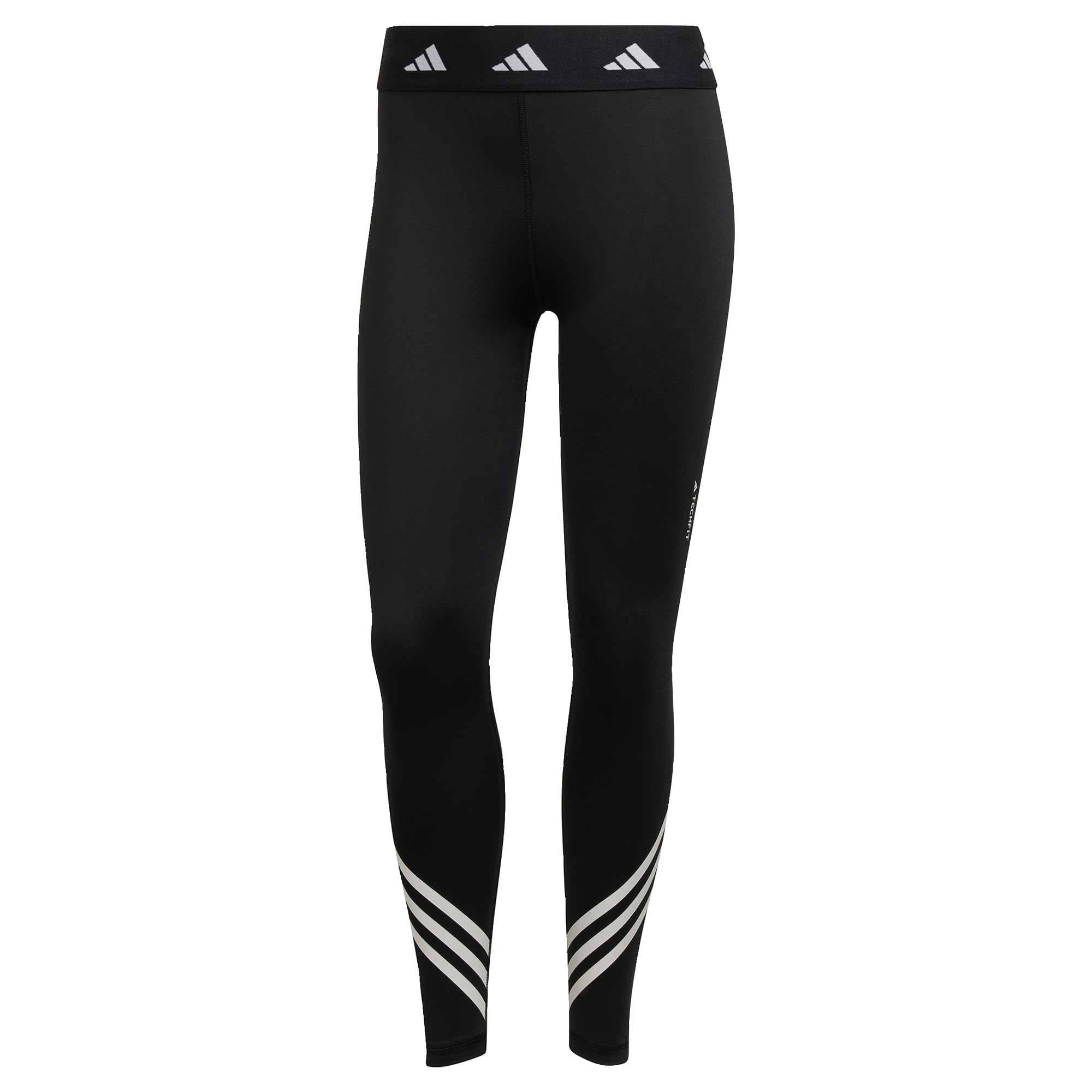 Adidas - Techfit 3 Stripes 7/8 Leggings, Calzamaglia Donna