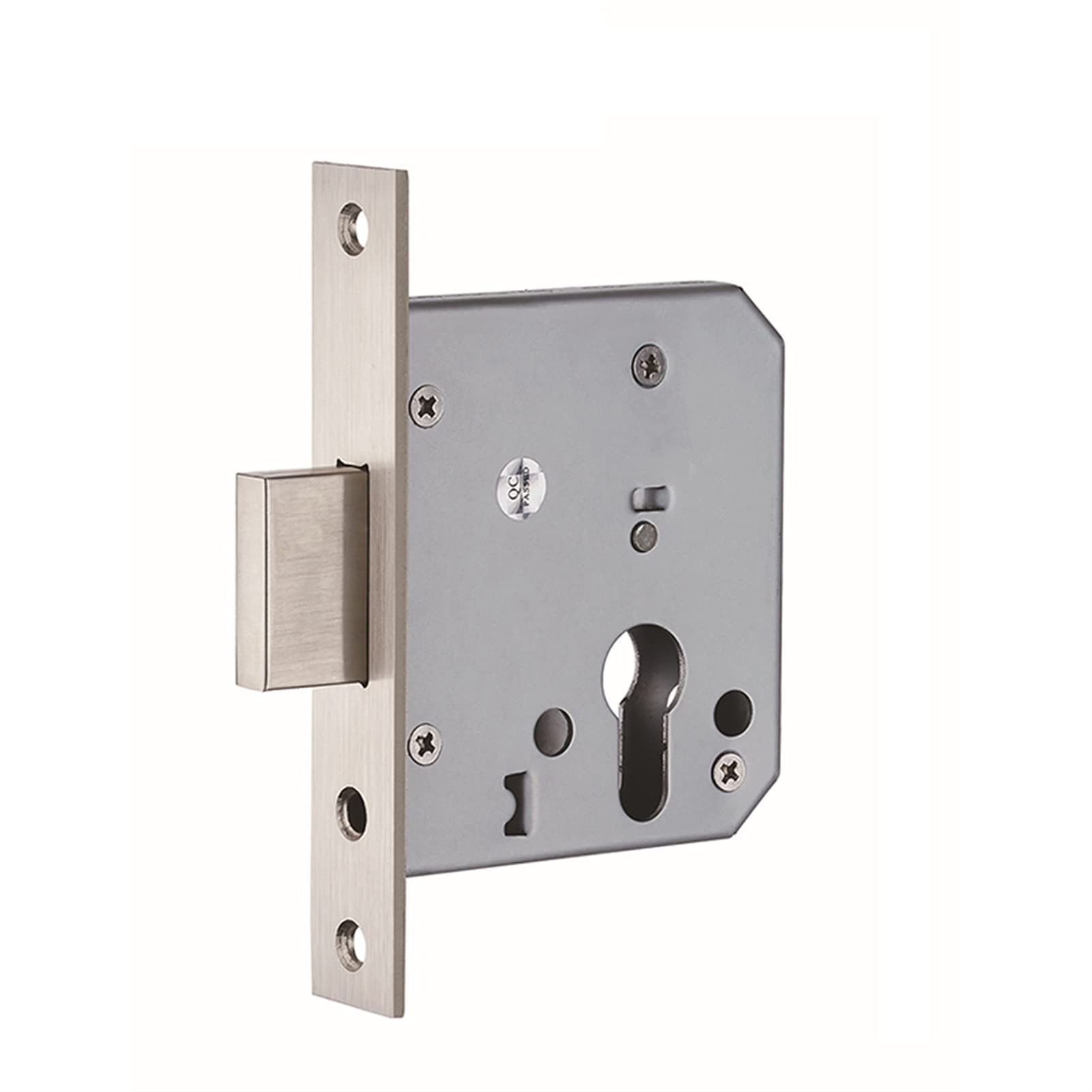 Kvivi One Color Lever Sash Lock,Mortice Lock Door Lockcase Lock Core Passage Handle Lock Indoor Door Lock 55Mm Lockbody Hardware Invisible Door Indoor Piping