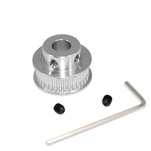 Miniatura 101 de 2GT Poleas 80 dientes 0.472 in diámetro 80T correa dentada Poleas de rueda síncrona aluminio para ancho 0.236 in correa 3D impresoras piezas, 4