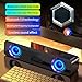 Yrmaups Bluetooth Speaker, Dual Speaker, Handheld Desktop Home Laptop Portable HiFi Sound Subwoofer, Home Radio, Mini Sound System,3 Play Modes
