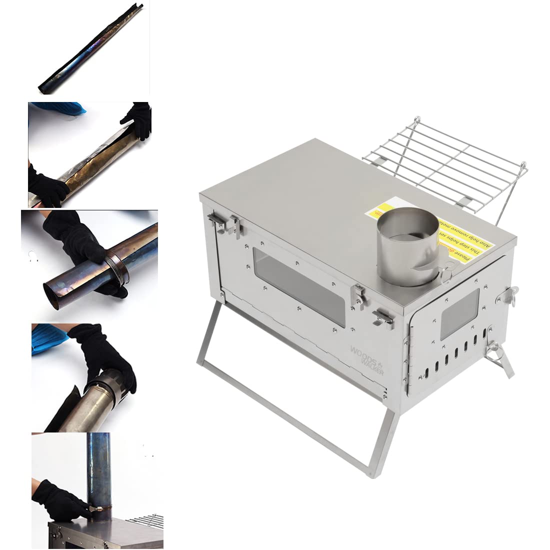 Kcelarec Titanium Camping Tent Stove,Outdoor Portable Ultralight Folding Tent  Stove Wood Burning Stove for Backpacking Camping Hunting : Amazon.co.uk:  Sports u0026 Outdoors