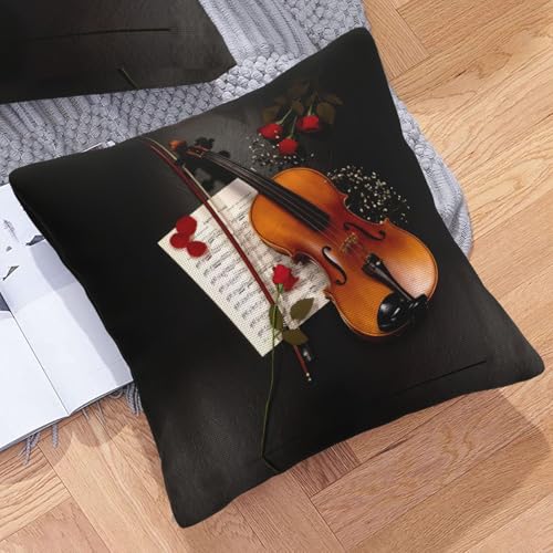 Housse de coussin violon de qualité pour décorer un salon élégant - 8