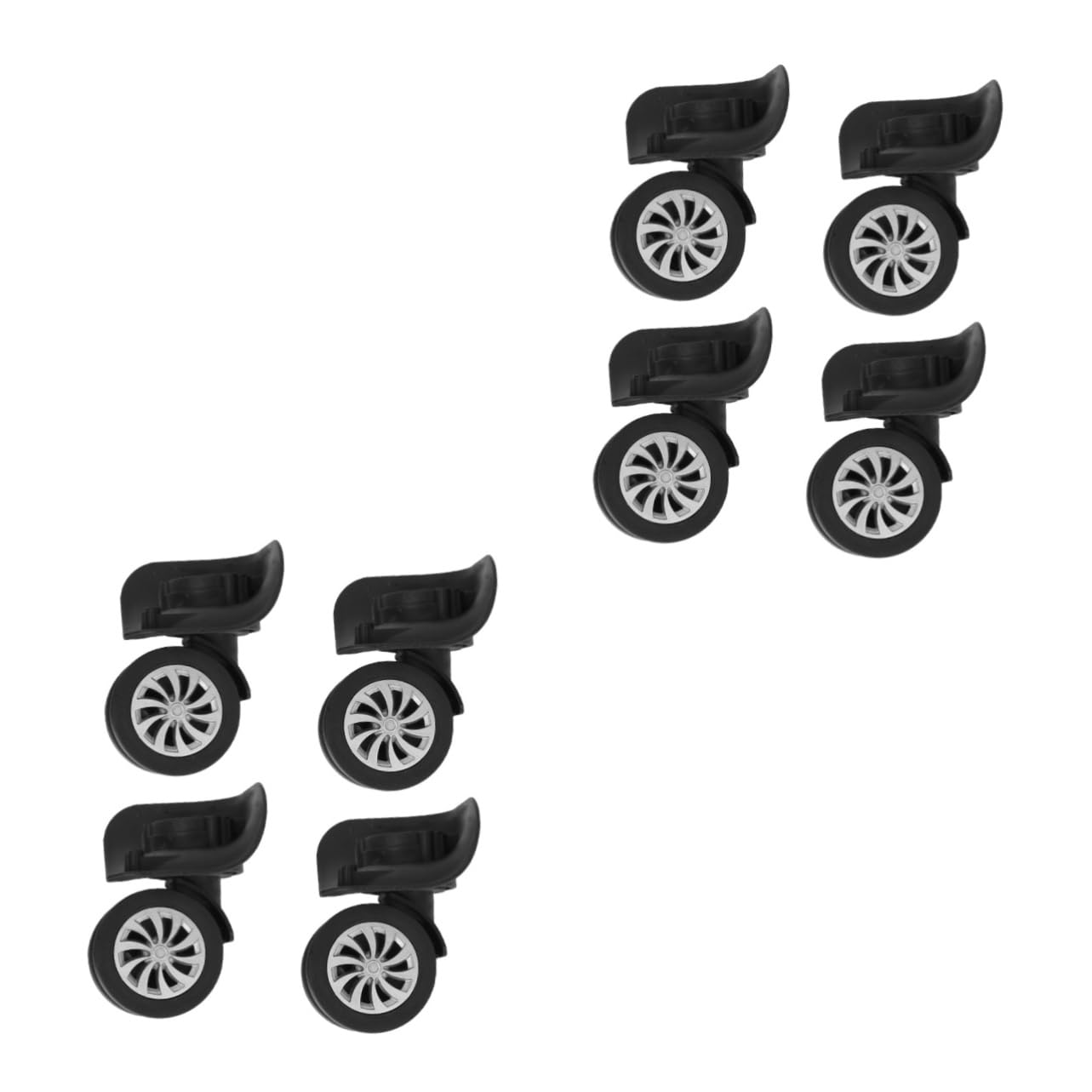 CLISPEED 8 Pcs Universal Wheel Suitcase Replacement Parts