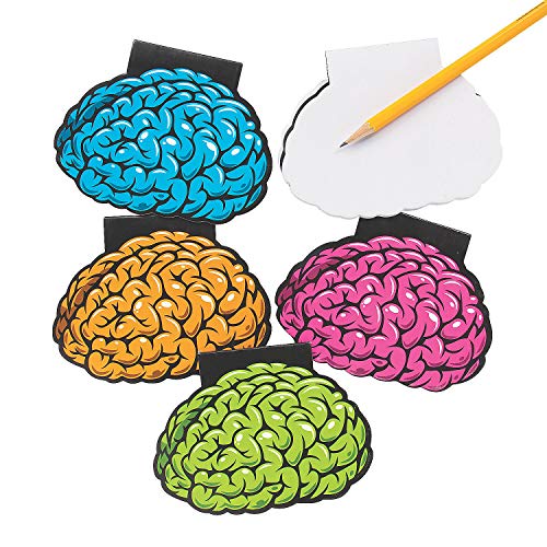 Fun Express Brain Shaped Notepads, 24 Pieces
