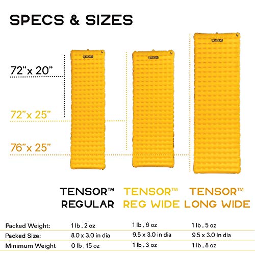 Nemo Tensor Insulated Sleeping Pad, Regular Wide - Thumbnail 5
